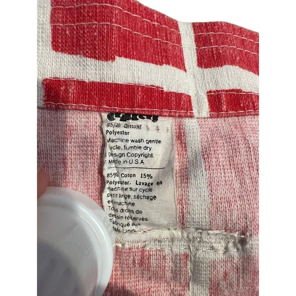 Vintage Crackers Red White Pizza Brick Apron Half Waist Tie Pockets D Ring